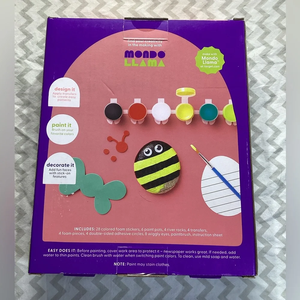 Mondo Llama Paint Your Own Rocks Kit